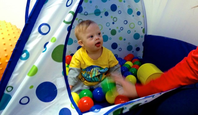 ball pit down syndrome therapy