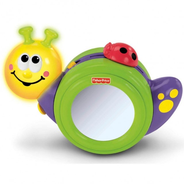 fisher price crawl along snail toy for baby with Down syndrome