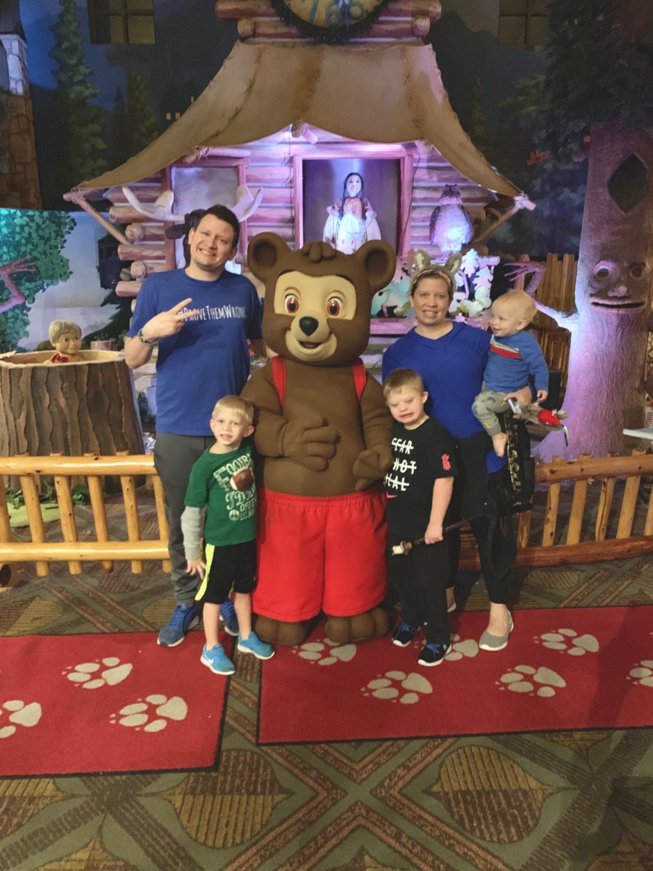 great wolf lodge child with down syndrome family