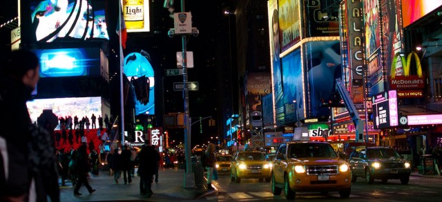 times-square-night-wide-angle-lens