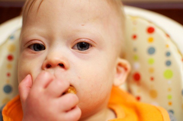 cute baby eating vegemite