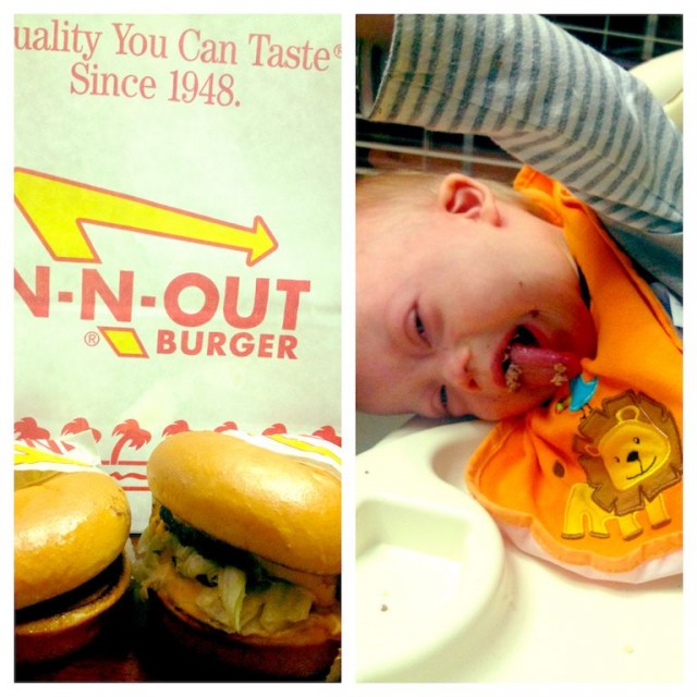 babies first hamburger in n out 2