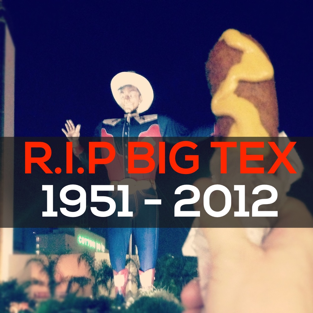 Giant 'Big Tex' statue burns down in less than 10 minutes after 60