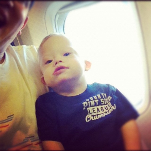 down syndrome child plane florida toddler