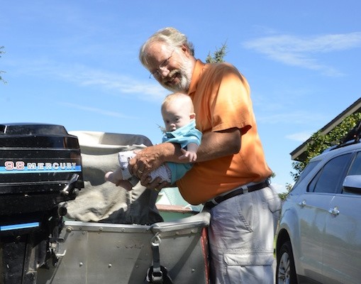 grandpa grandson down syndrome boat