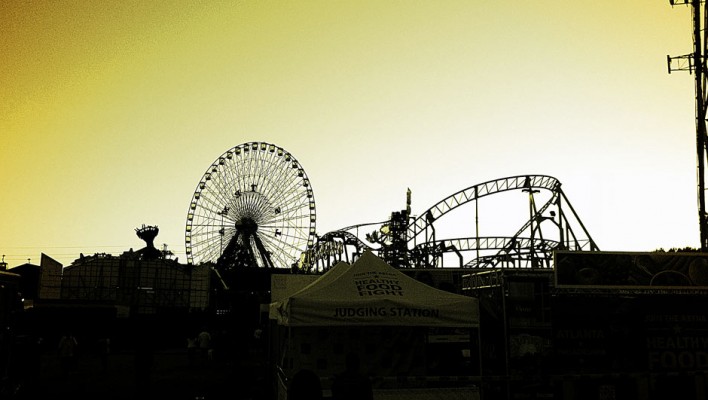 ferris wheel state fair of texas skyline dallas