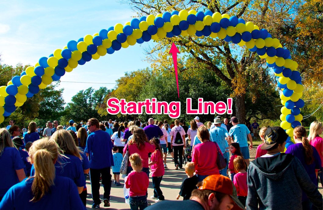 staring line buddy walk dallas 2011