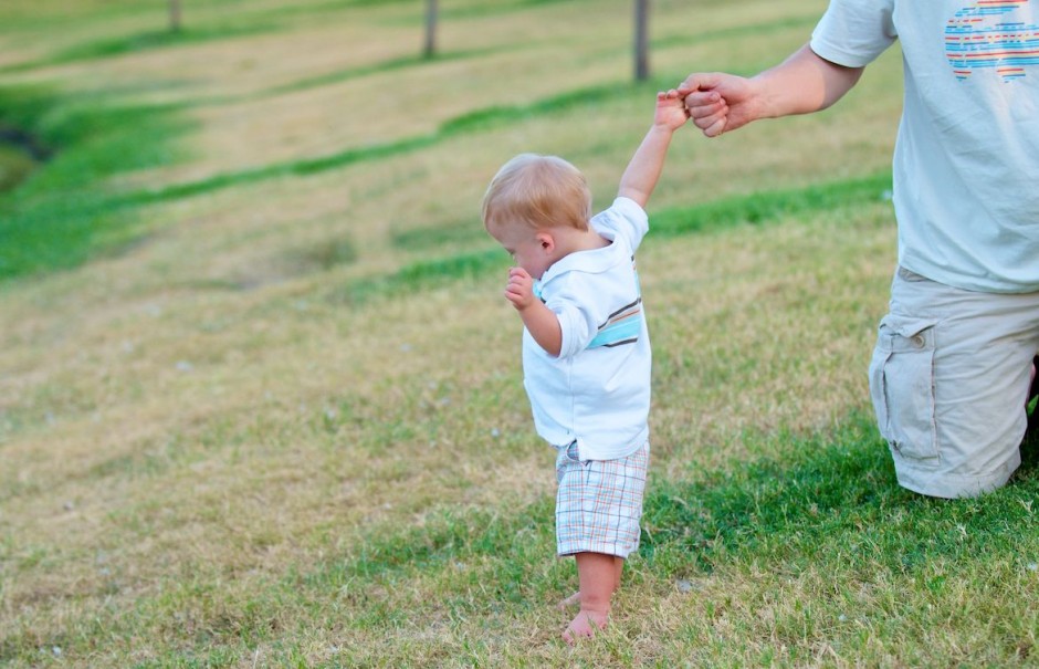 down syndrome baby learning to walk