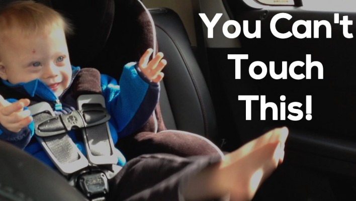 baby dancing in car seat you can t touch this