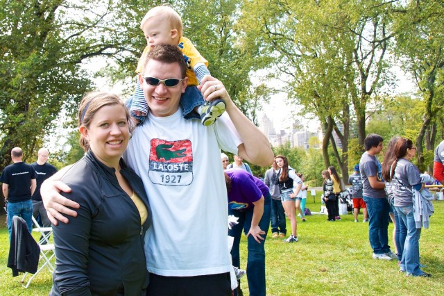 families playing at ndds central park down syndrome buddy walk 