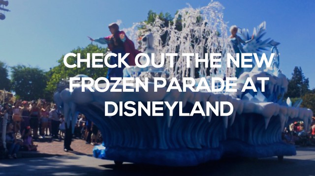 new frozen parade at disney land